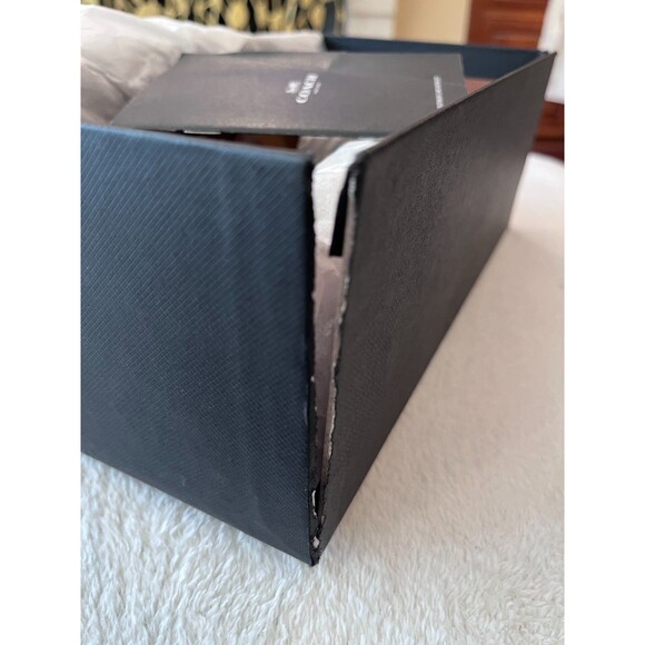 Coach Size 8.5 Women’s Ballet Leila Flats Khaki Chestnut Shoes Q9090 Logo w/ Box - Picture 12 of 15